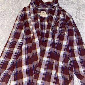 Hollister plaid button up